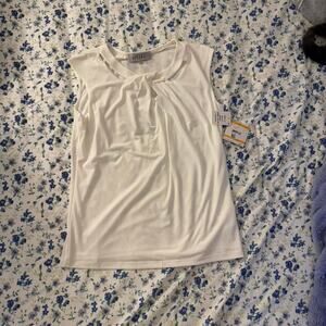 Kasper white blouse with bow